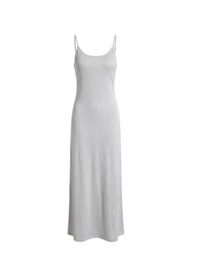 Bleusalt Grey Metallic Spaghetti Strap Dress